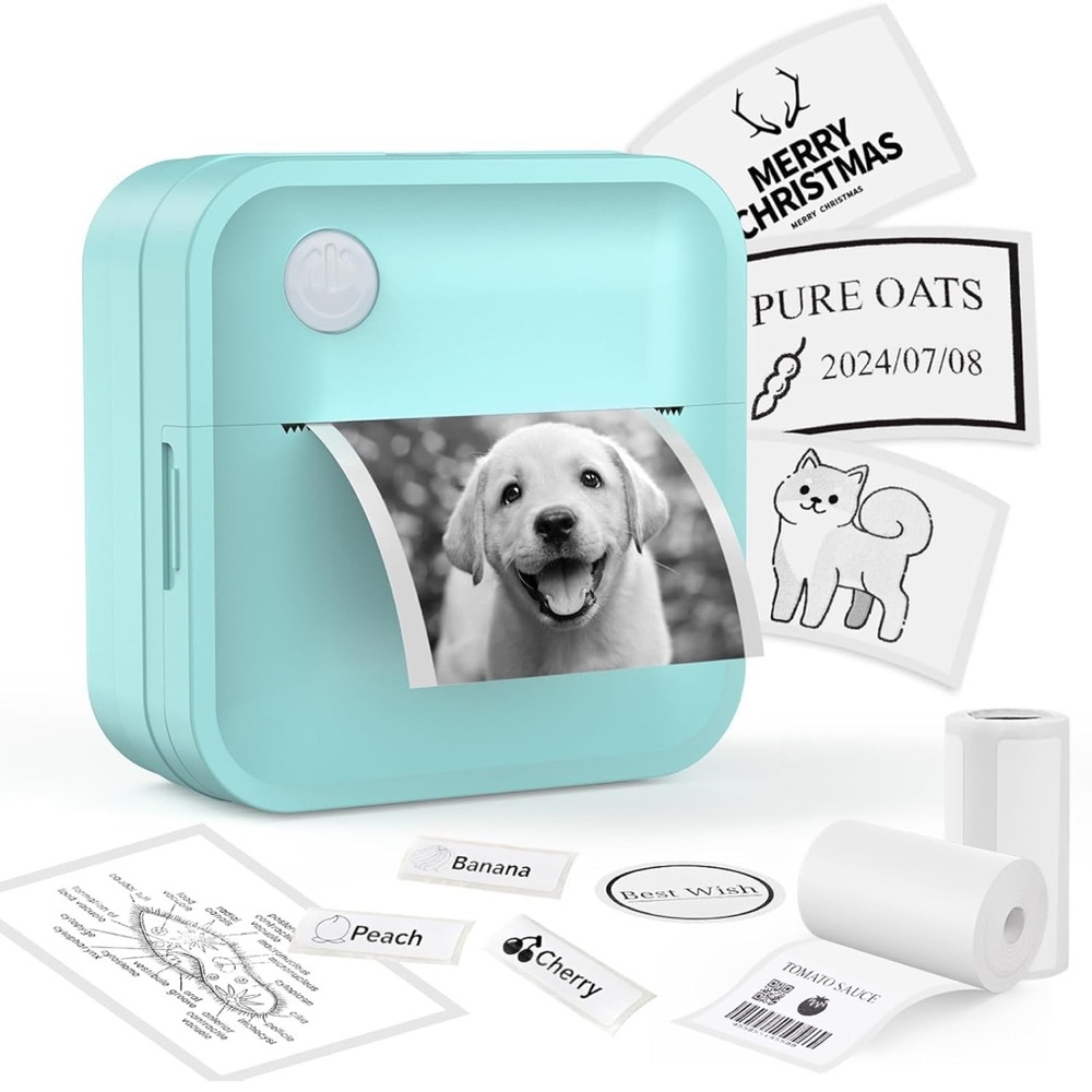 Mini portable labels printer